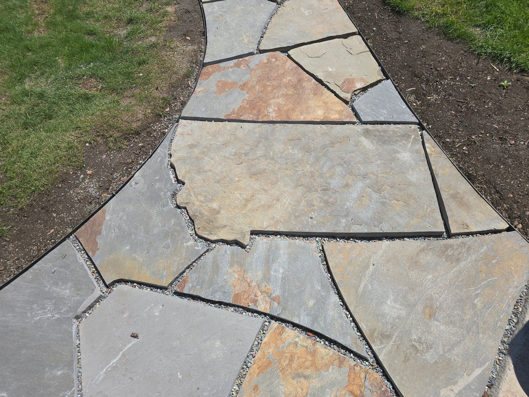 Flagstone detail work up close
